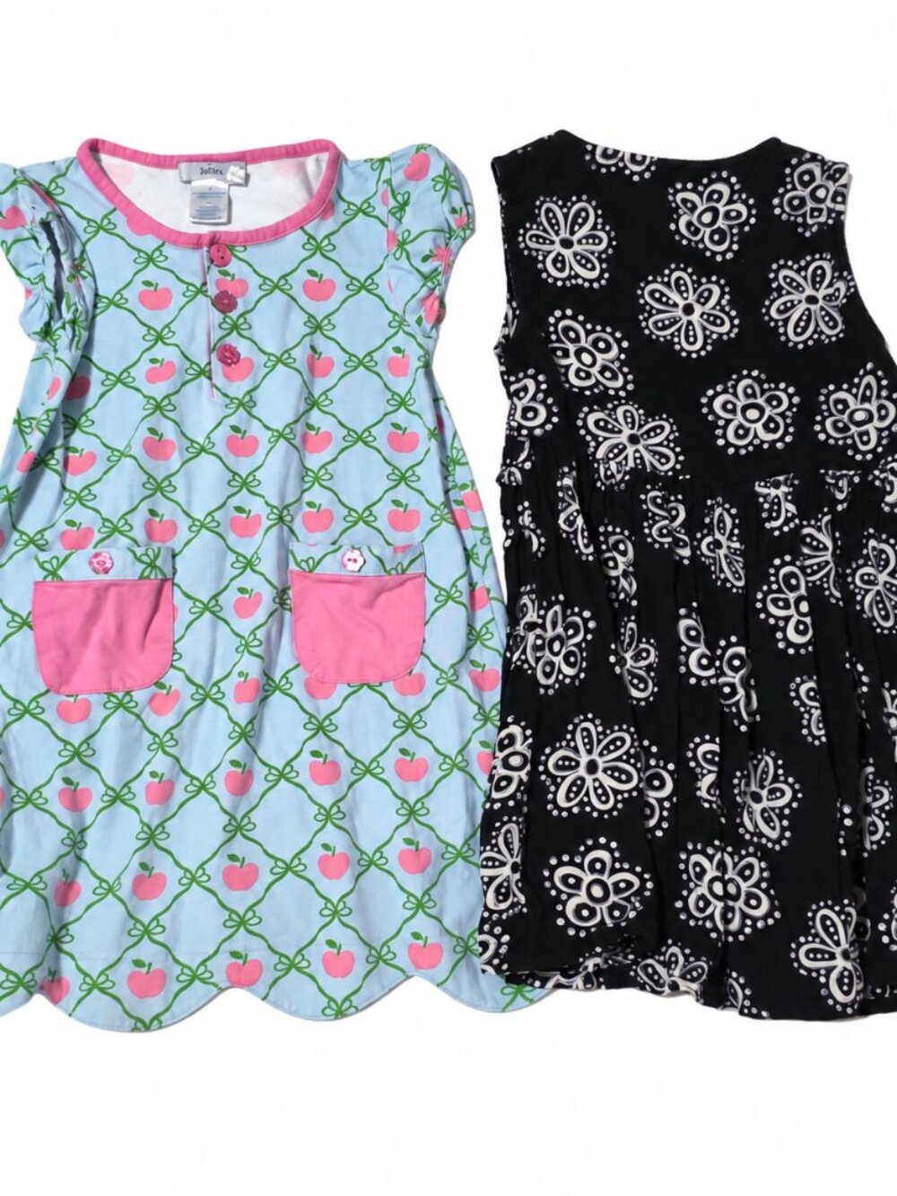 Jottum NEXT Girls Dress Lot of 2 Size 5 6T Apple Floral Print